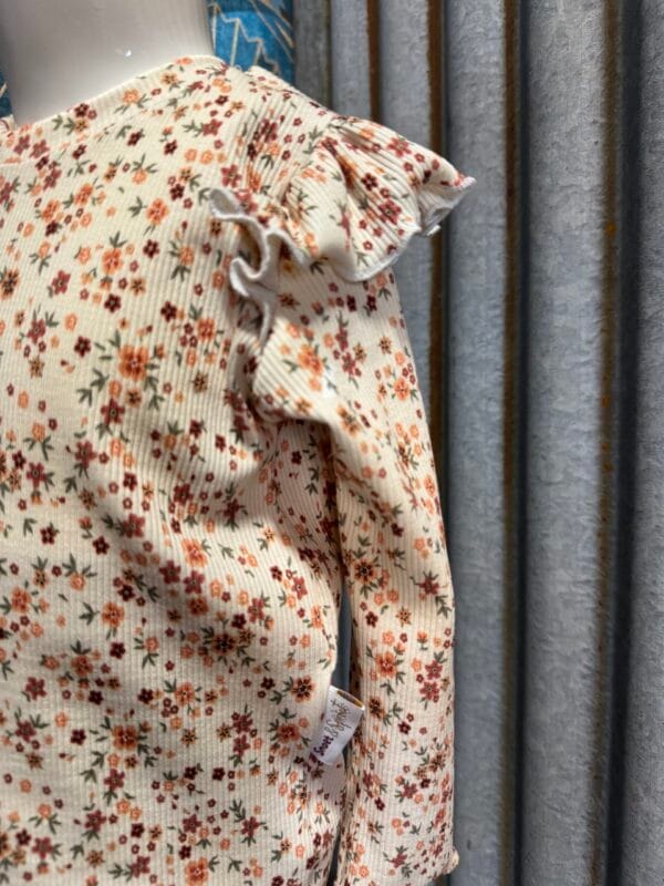 Snoet&Sproet longsleeve ruffle lentebloemen