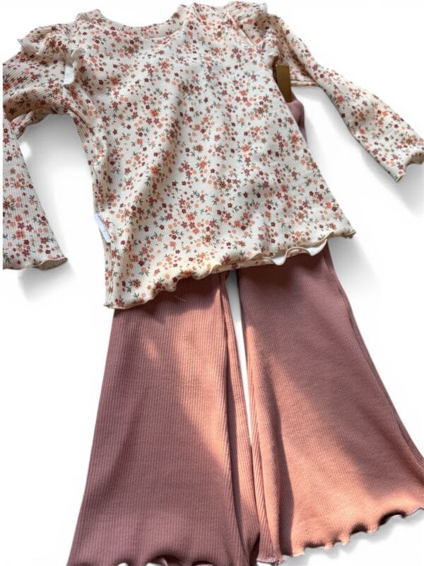Snoet&Sproet flared rib oud roze
