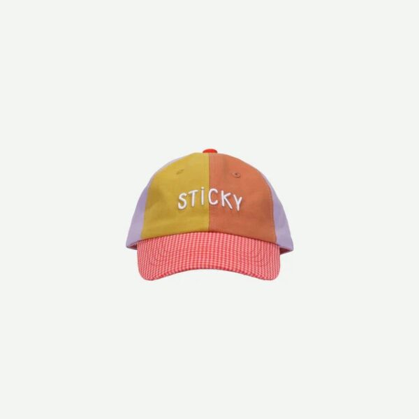 Sticky Lemon cap | lemon tree | gingham flower + rose
