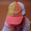 Sticky Lemon cap | lemon tree | gingham flower + rose