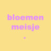Forex tegeltje bloemen meisje