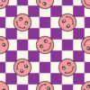 Forex tegeltje smiley paars