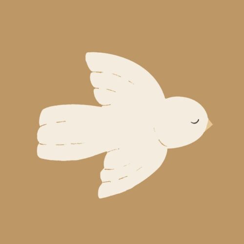 Forex tegeltje vogel lichtbruin