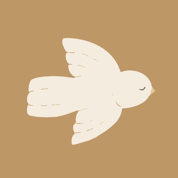 Forex tegeltje vogel lichtbruin