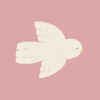 Forex tegeltje vogel roze