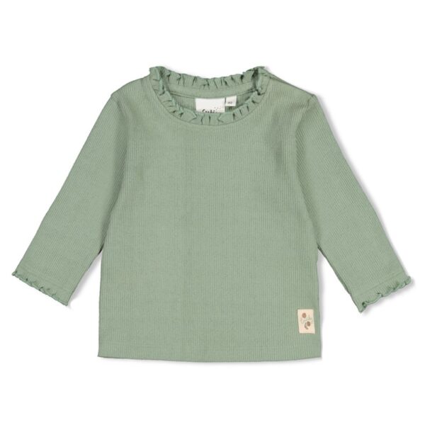 Feetje longsleeve pointelle rib - lucky bloombird
