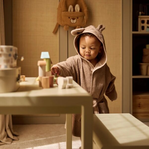 Jollein badjas milky coffee