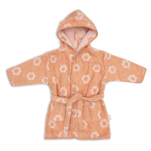 Jollein Badjas Badstof 1-2 jaar Jacquard - Flower