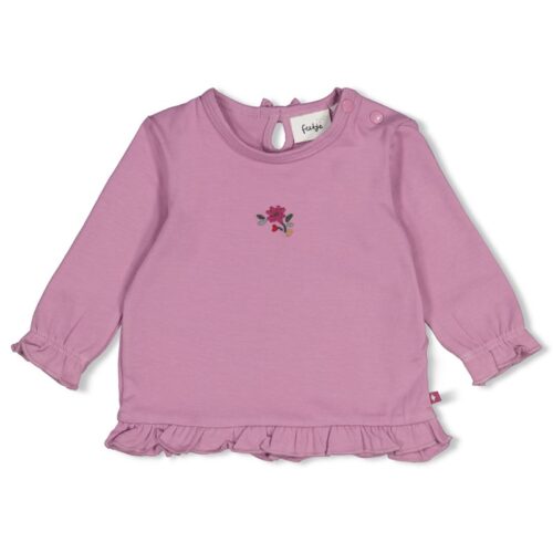 Feetje longsleeve ruffle - afternoon tea -