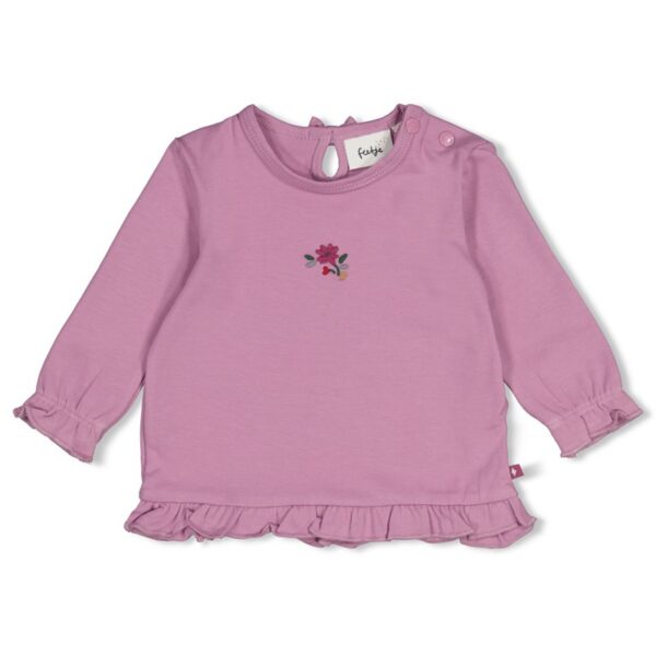 Feetje longsleeve ruffle - afternoon tea -